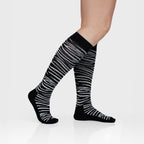 Minfot Tukisukat Bambu Zebra Mustat 1-pakkaus