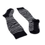 Minfot Tukisukat Bambu Zebra Mustat 1-pakkaus