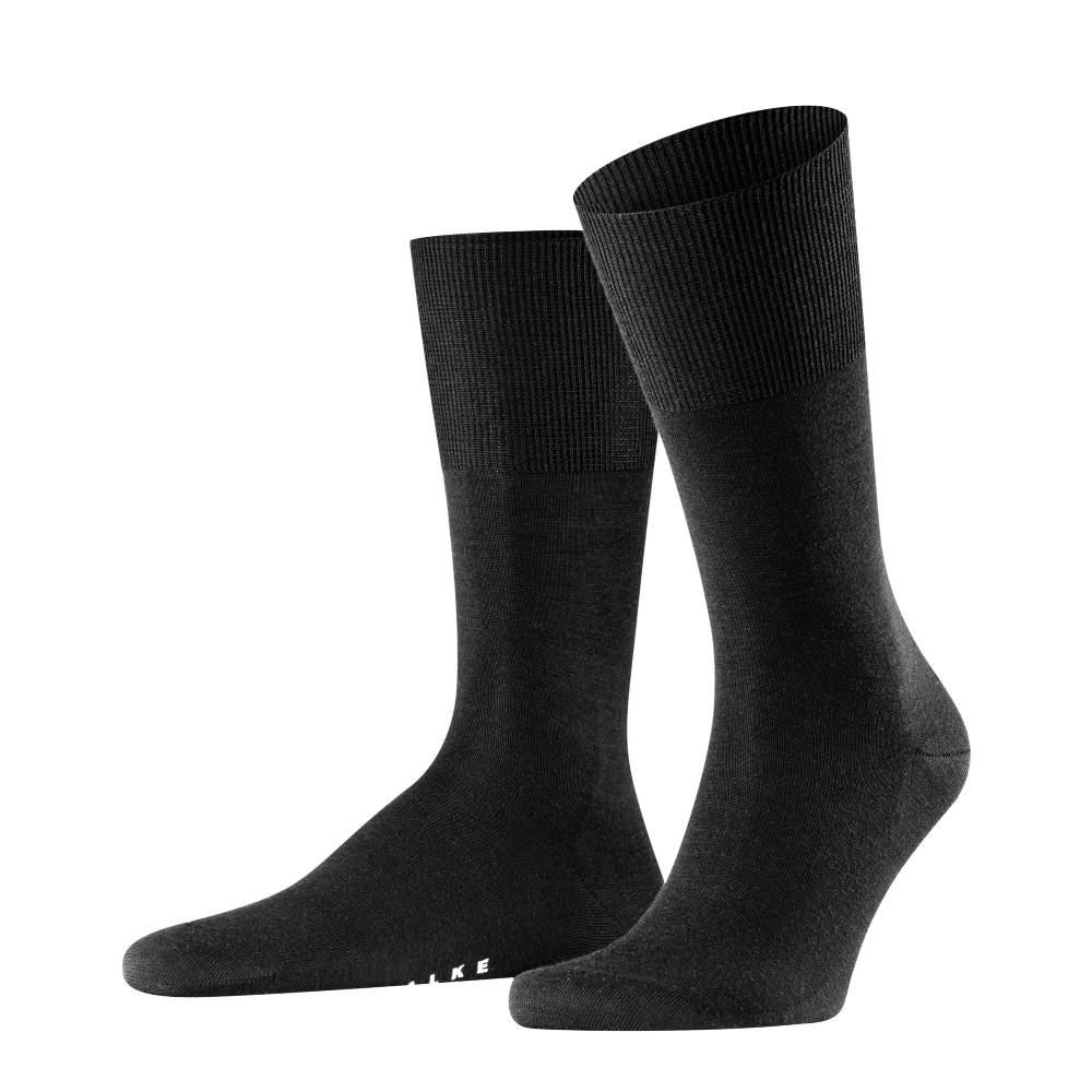 Falke Airport Strumpor Herr Merinoull Svart 1-pack