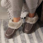 Minfot Fårskinnstofflor Sunne Taupe Mocka