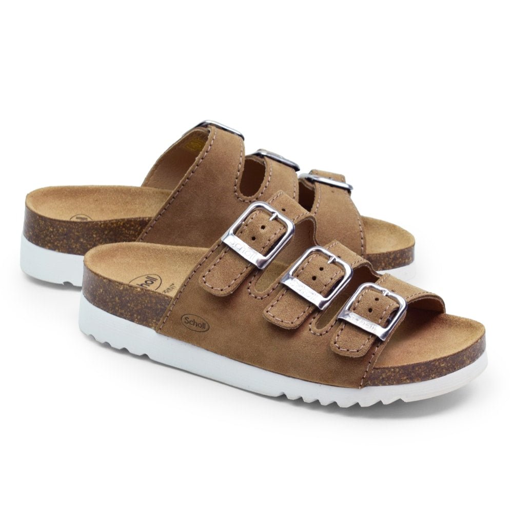 Scholl Sandaler Rio Bioprint AD Dam Mocka Ljusbrun