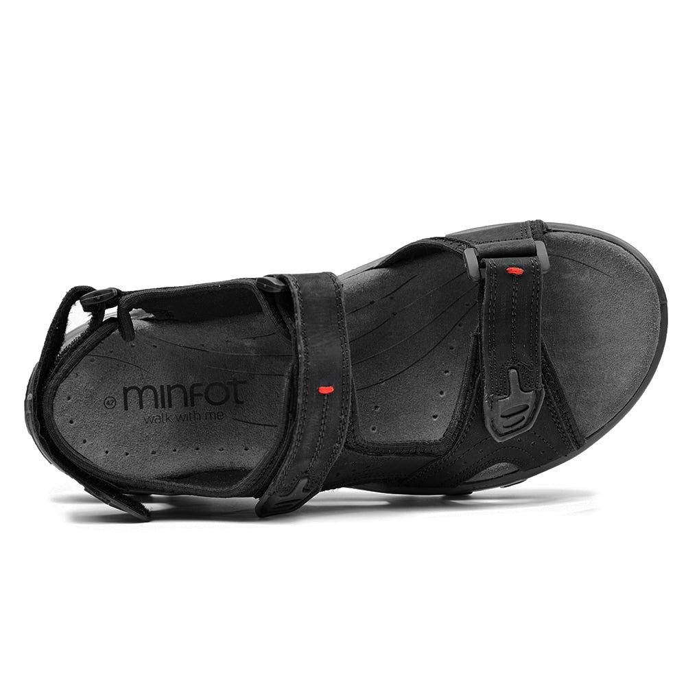 Minfot Sandaler Torekov Herr Nubuck Svart