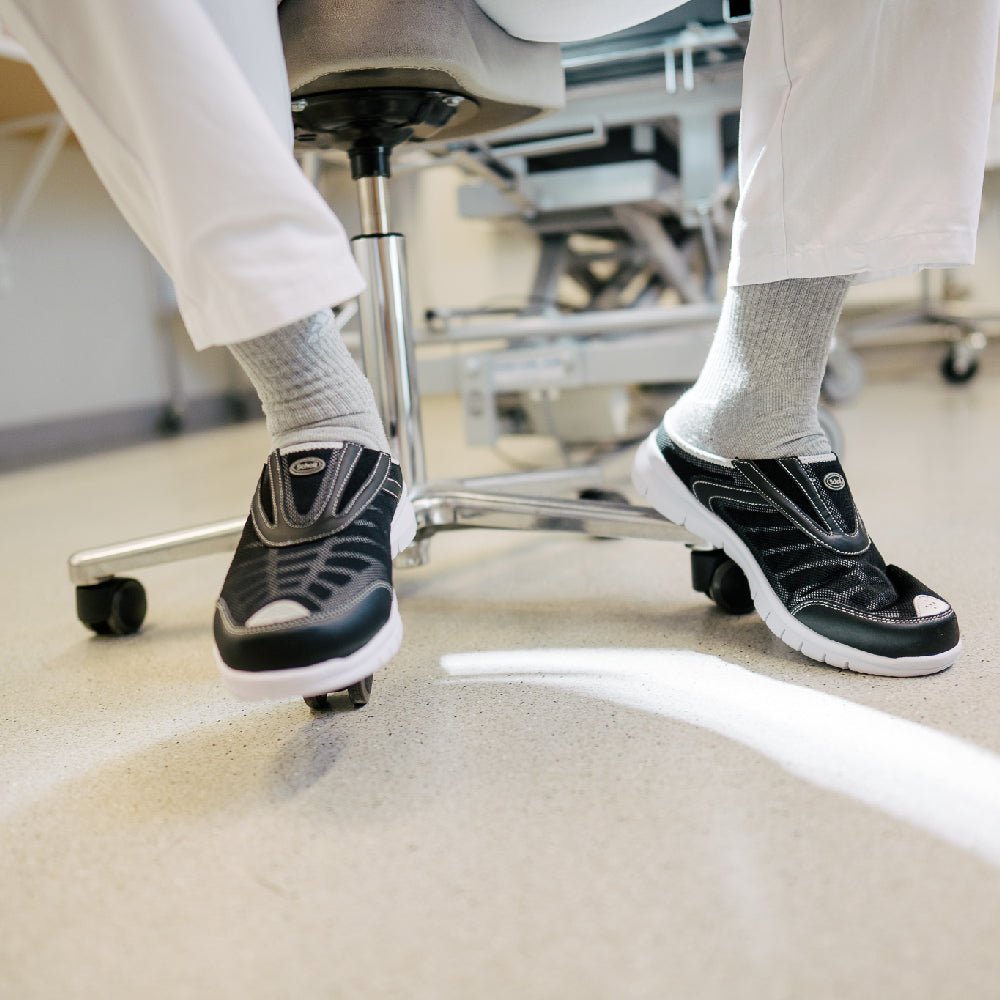 Scholl Tofflor Jump Next Unisex Svart Grå