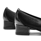 Minfot Irma Dam Finskor med Klack Stretch Svart