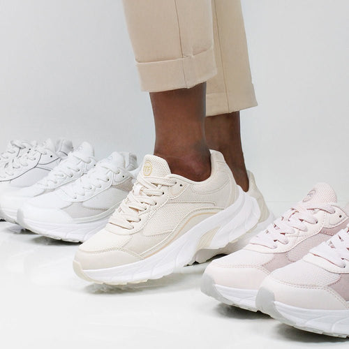 Minfot Joy Sneakers Dam Mesh Mocka Sand