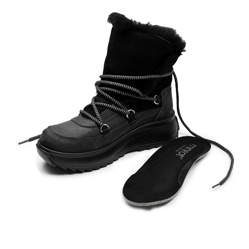 Minfot Arctic Talvinilkkurit Lampaannahalla J-TEX Musta