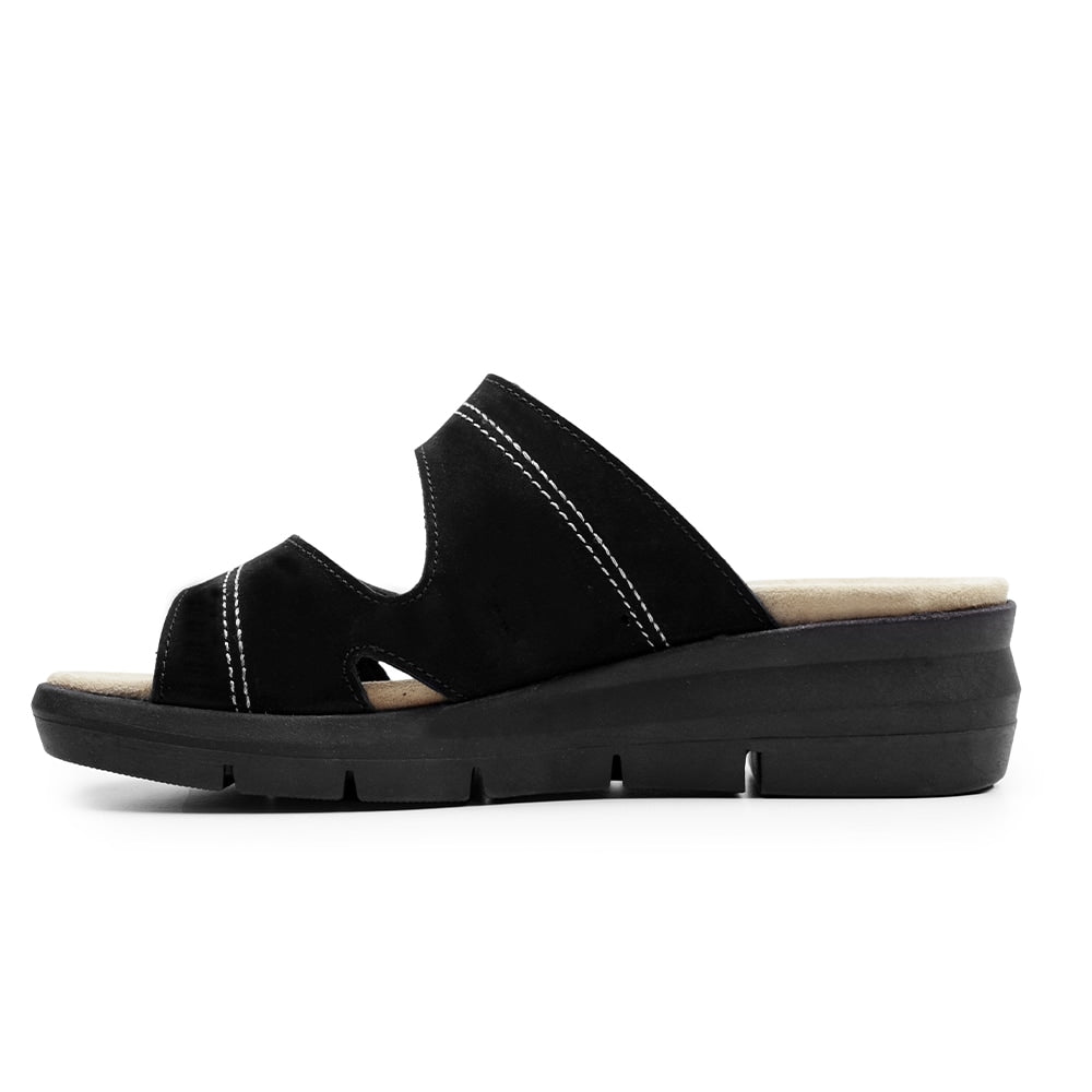 Minfot Sandal Komfort Maira Nubuck Svart