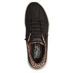 Skechers Cozy Fit Sneakers Dam Slip-Ins Svart Leopard