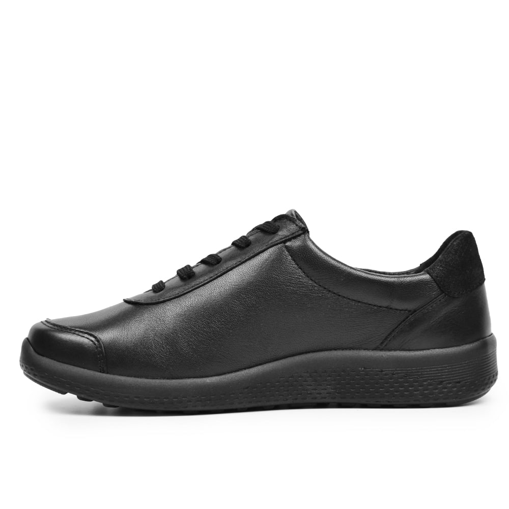 Minfot Way Sneaker Bred Stretch Zip Svart