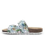 Minfot Softstep Sandaler Dam Biosandal 2-remmar Tropical Glow Vit