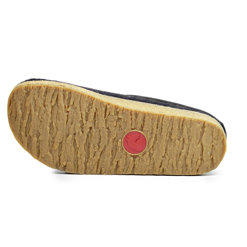 Haflinger Ulltofflor Grizzly Mörkgrå