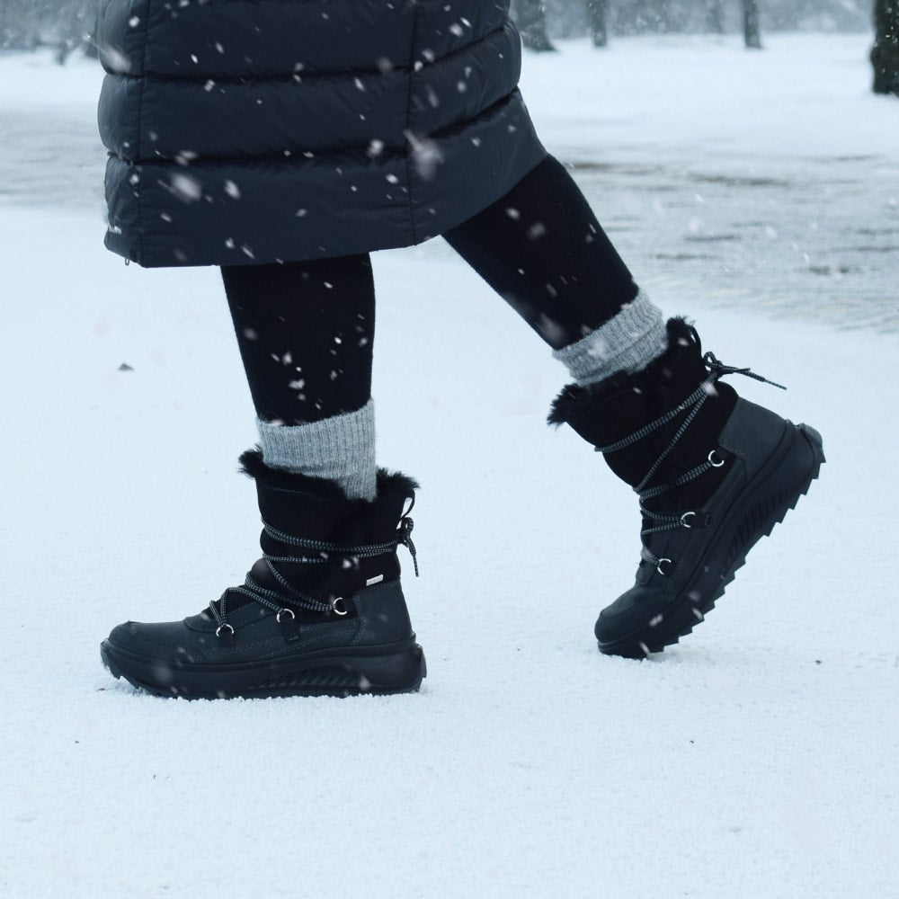 Minfot Arctic Talvinilkkurit Lampaannahalla J-TEX Musta