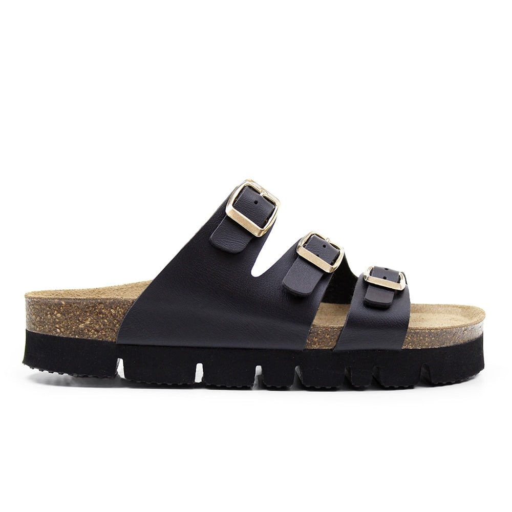 Minfot Upstep Lux Sandaler Dam Svart