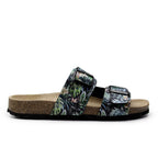 Minfot Softstep Sandaalit Naisten Biosandaali 2 hihnaa Tropical Glow Musta