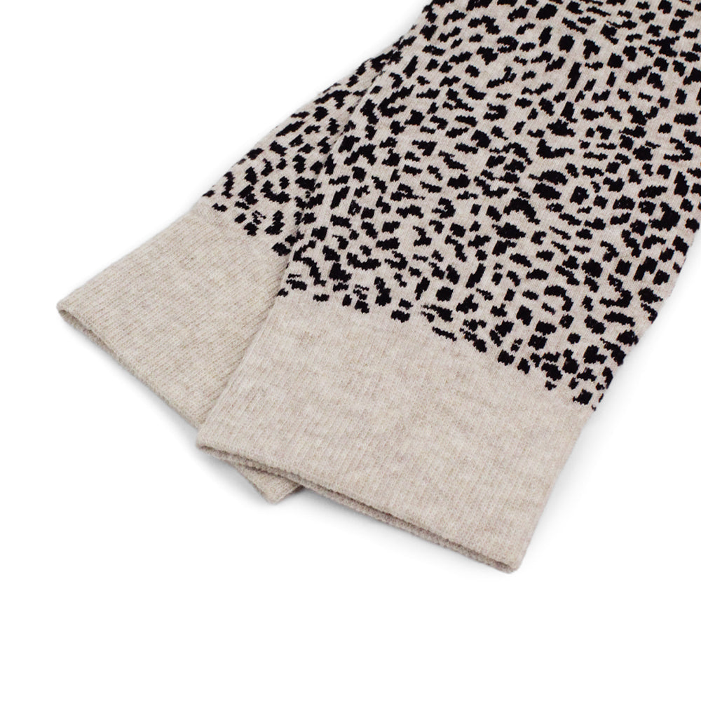 Minfot Tukisukat Puuvilla Leopardi Beige 1-pakkaus