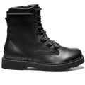 New Feet Mary Boots Snörning Dragkedja Svart