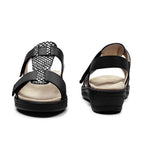 Suave Marilyn Sandaler Dam Extra Bred Skinn Svart