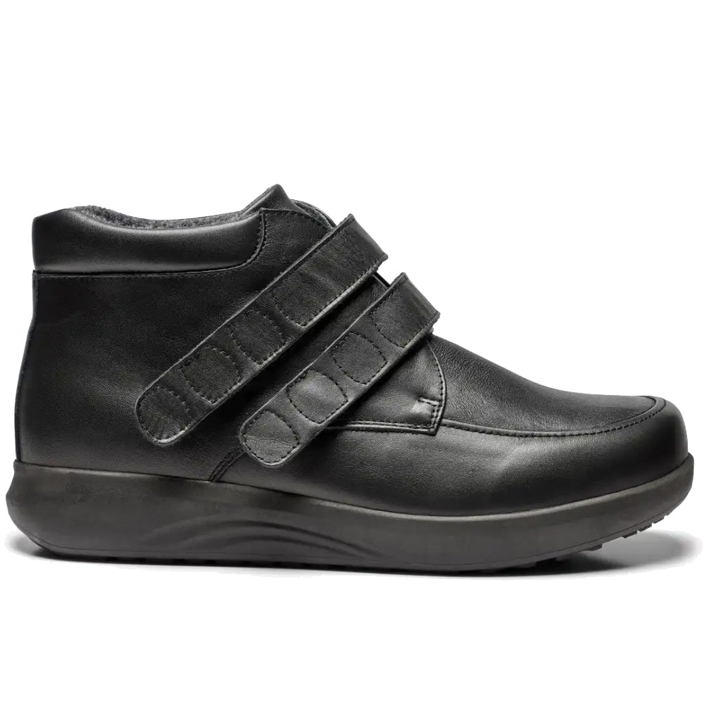 New Feet Albert Extra Breda Skor Stretch Kardborre Svart