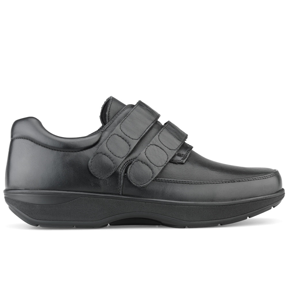 New Feet Milas Breda Skor Herr OrthoStretch Kardborre Svart