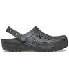 Crocs Classic Clog Floral Cut Out Black Sand