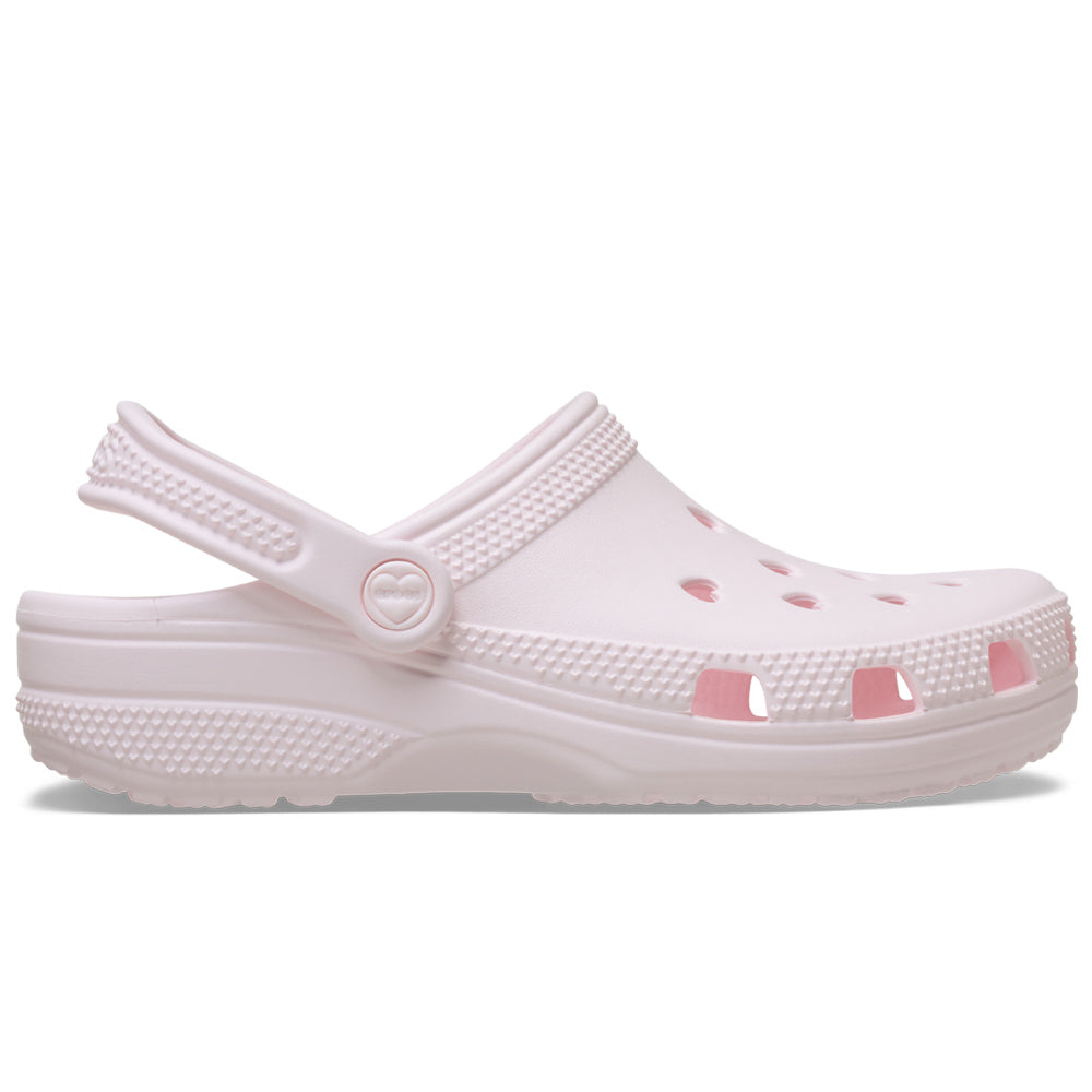 Crocs Classic Clog Hearts Cut Out Bubble Ice