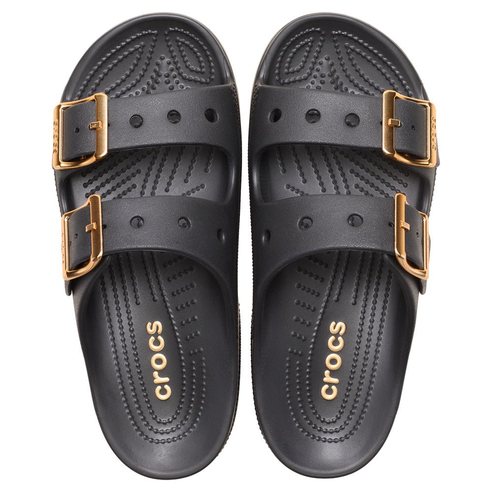 Crocs Saturday Sandaler Metallic Buckle Dam Svart