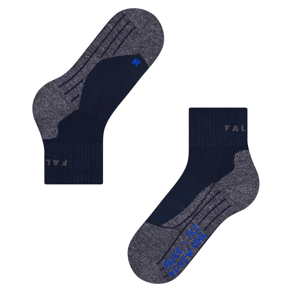 Falke TK2 Short Cool Strumpor Dam Marinblå 1-pack