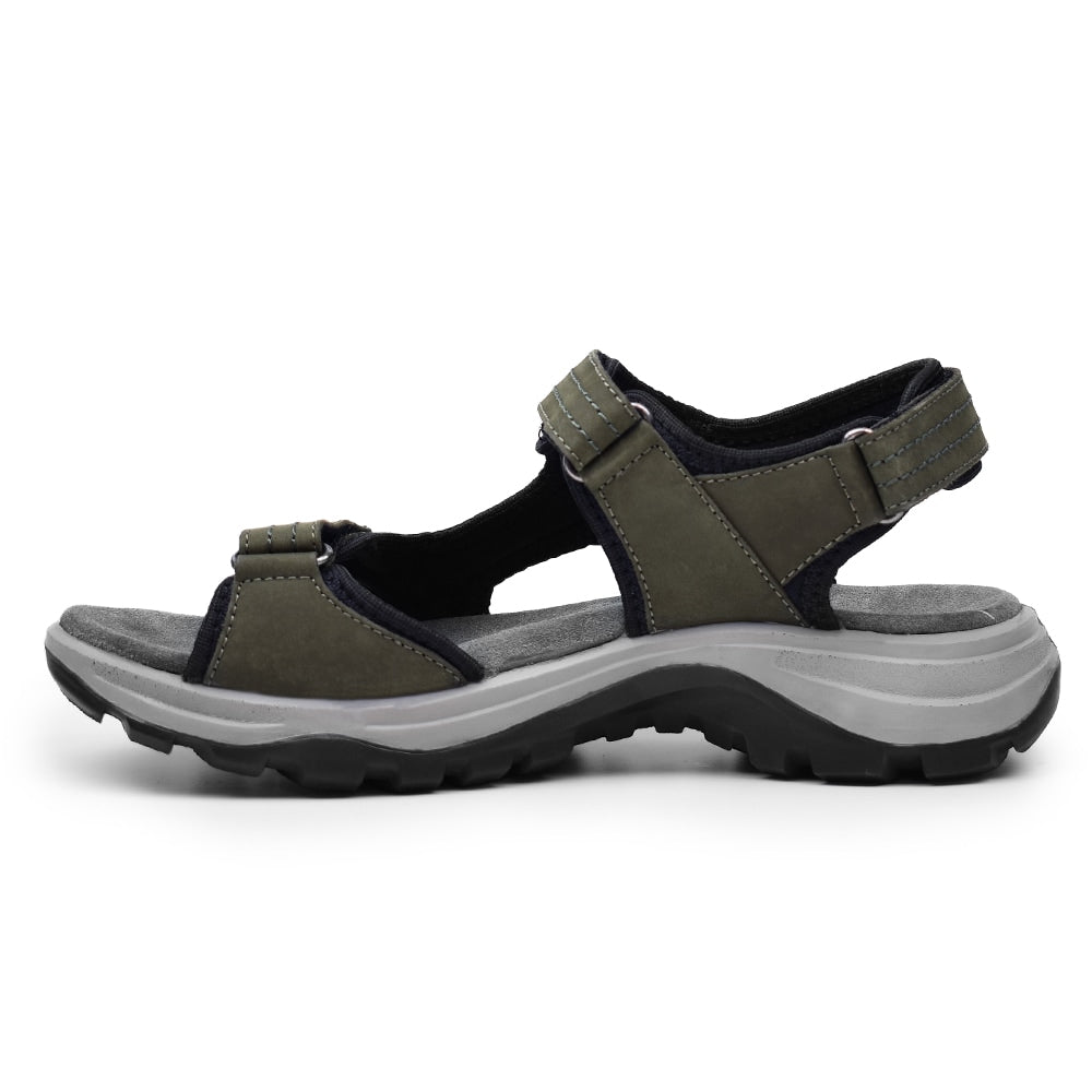 Minfot Sandhamn Sandaler Dam Nubuck Olivgrön