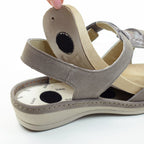 Suave Sandaler Dam Extra Bred Mocka Beige Tenn