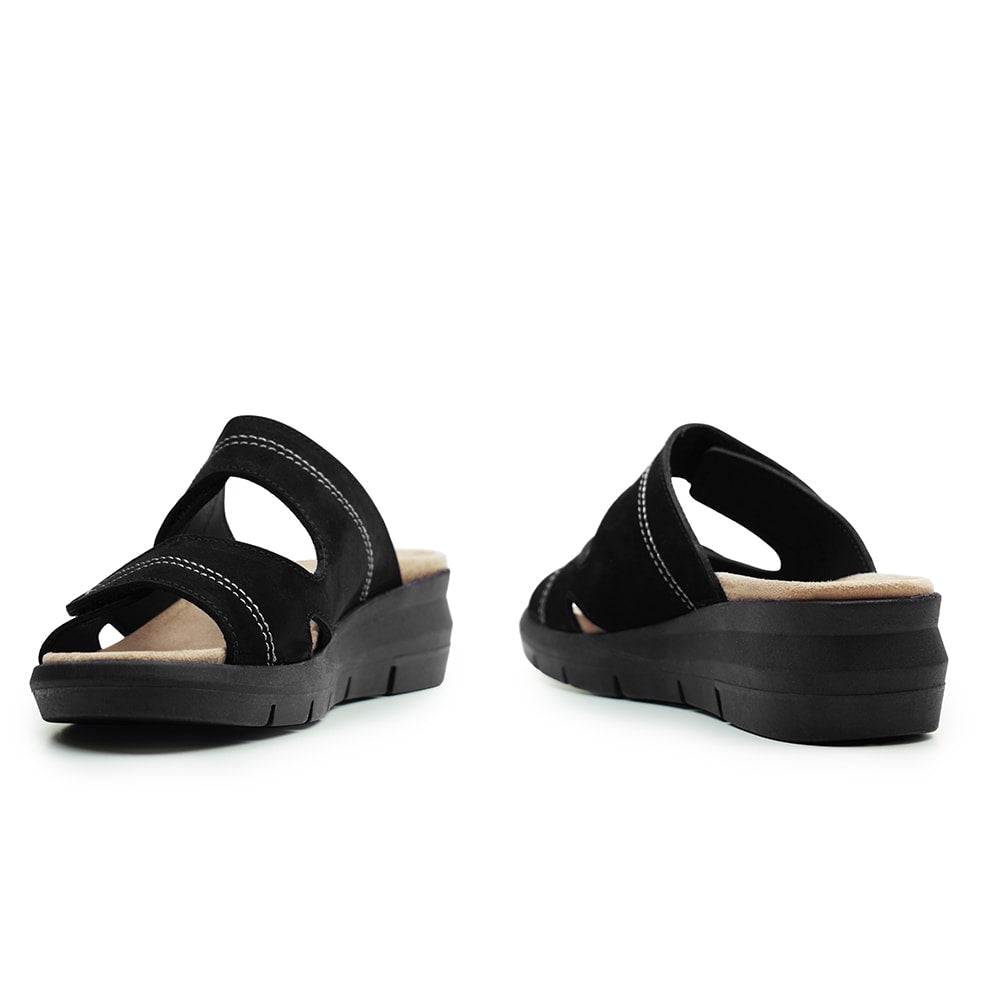 Minfot Sandal Komfort Maira Nubuck Svart