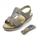 Suave Sandaler Dam Extra Bred Mocka Beige Tenn