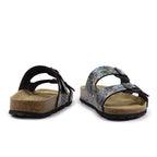 Minfot Softstep Sandaalit Naisten Biosandaali 2 hihnaa Tropical Glow Musta