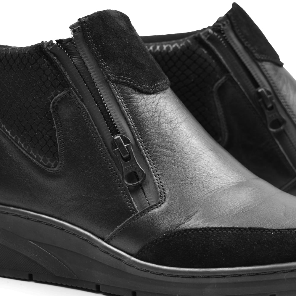 Minfot Hilma Boots med Dragkedja TEX-membran Svart