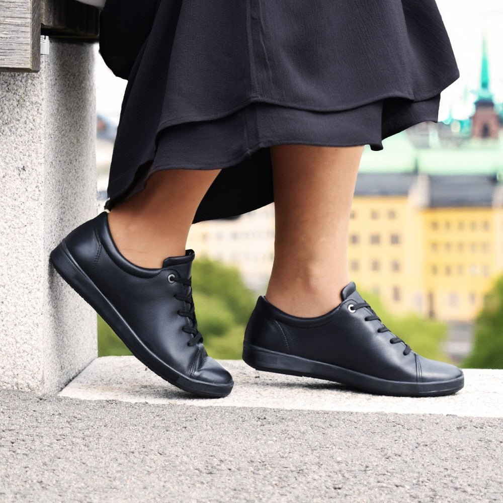 Minfot Aveny Sneaker Dam Skinn Svart