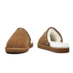 Minfot Lampaannahkatossut Slip on Myre pohjalla Chestnut
