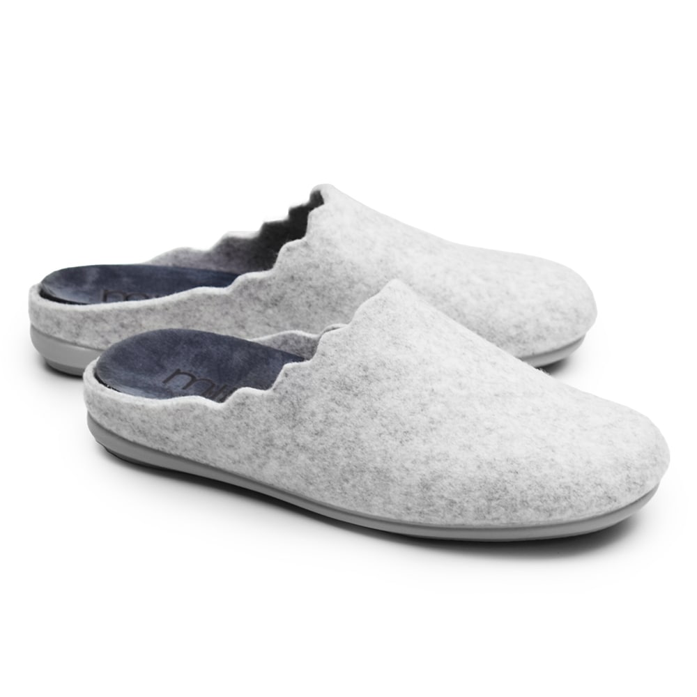 Minfot Tofflor Relax Dam Ljusgrå