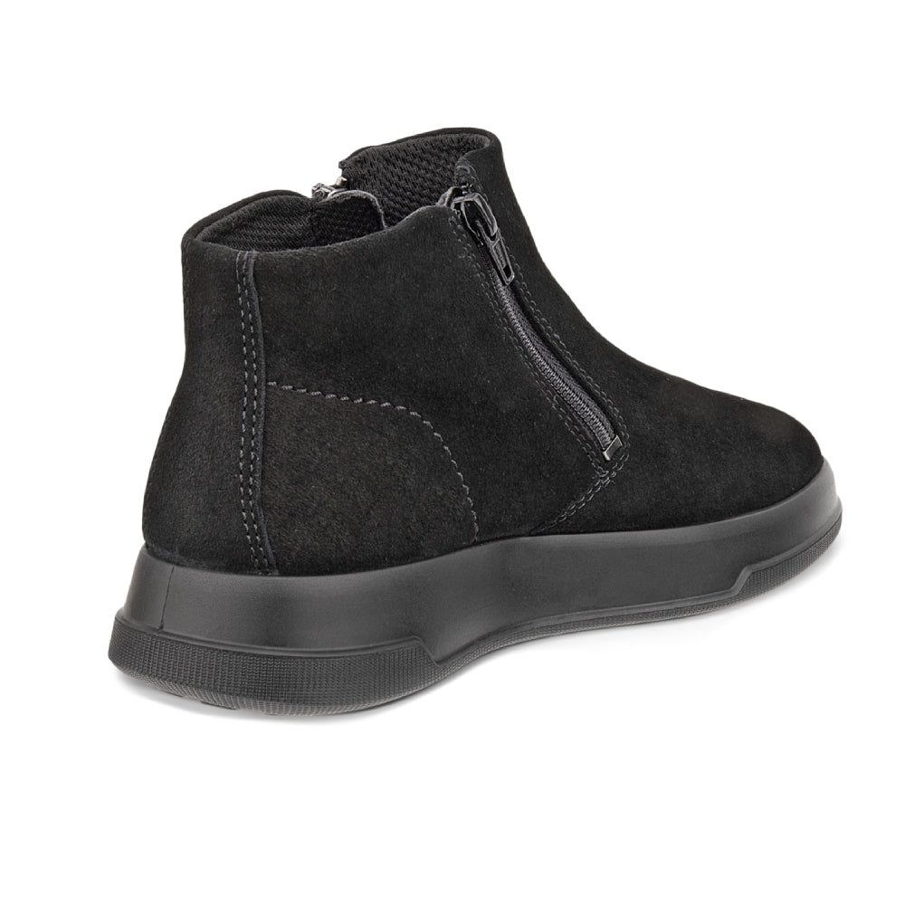 ECCO Move Zip Bootie Dam Black