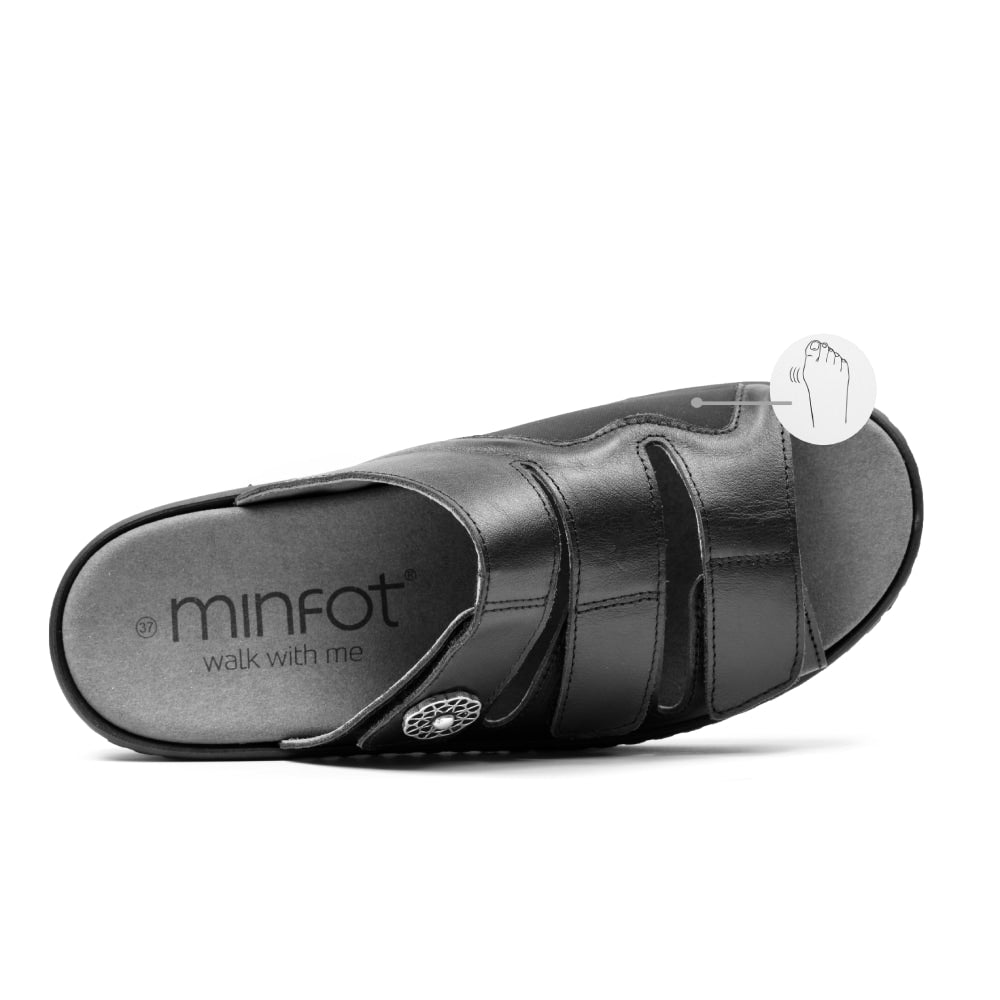 Minfot Sandaalit Hallux Valgus Dahlia Musta