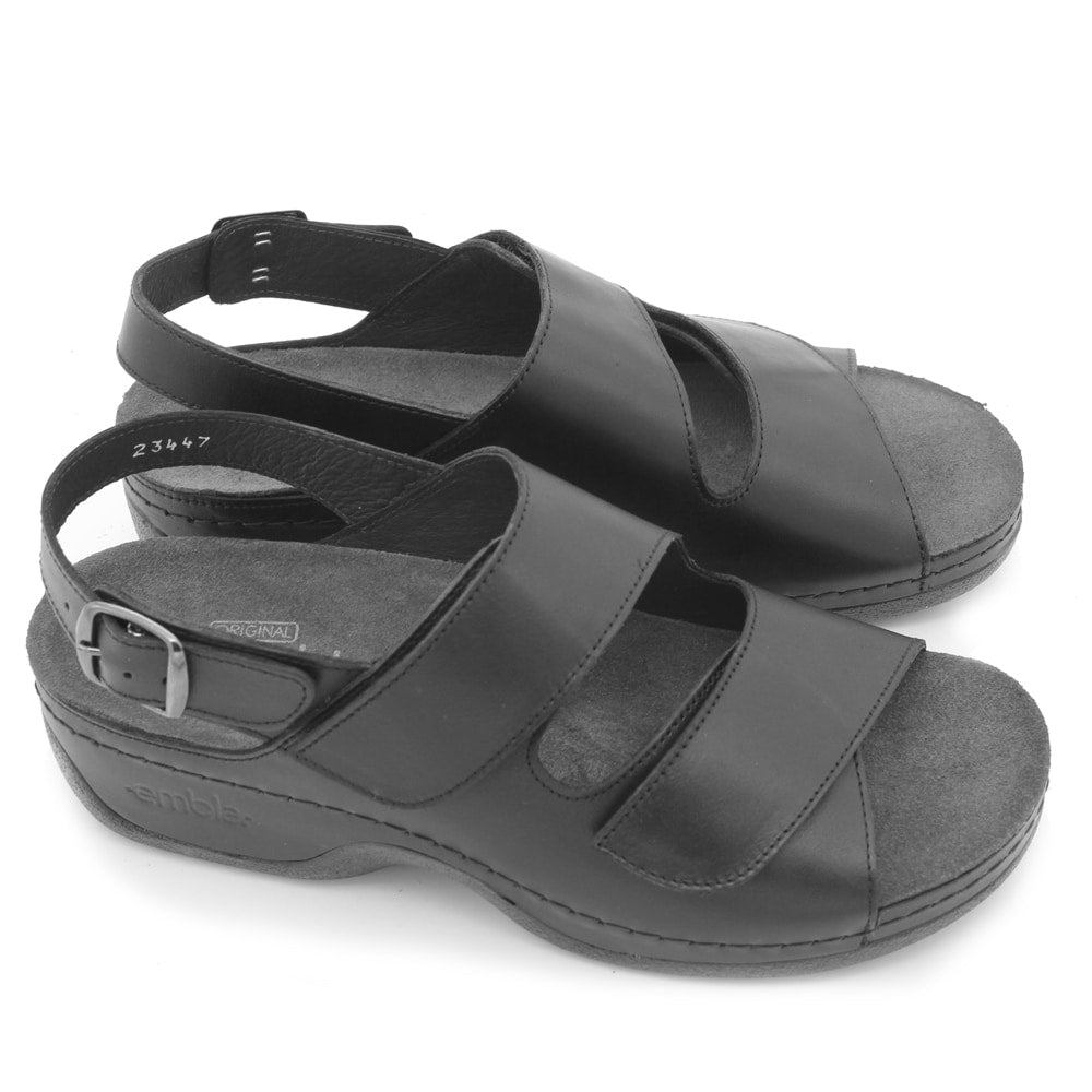 Embla Hälsoskor Sandaler Mimmi Svart ergoflex/hälrem