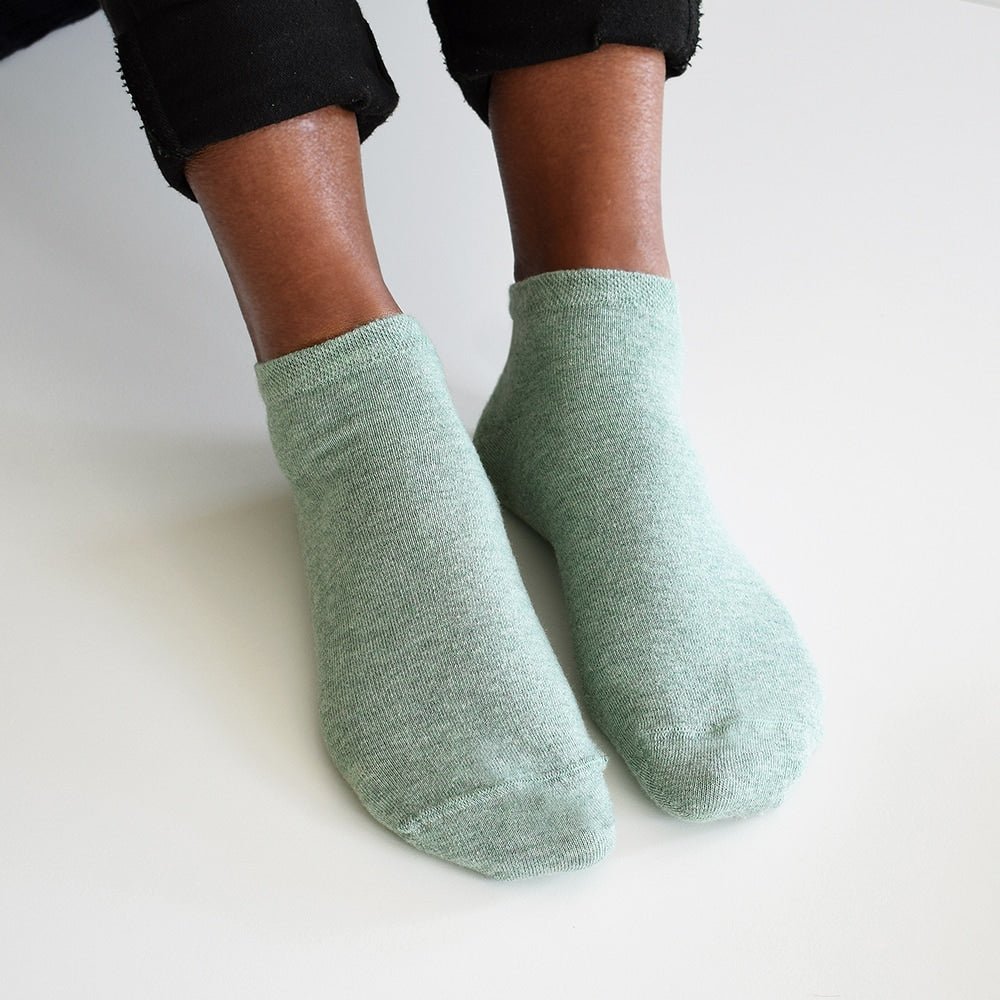 Minfot Bomullsstrumpor Sneaker Sensitive Pastell 5-pack