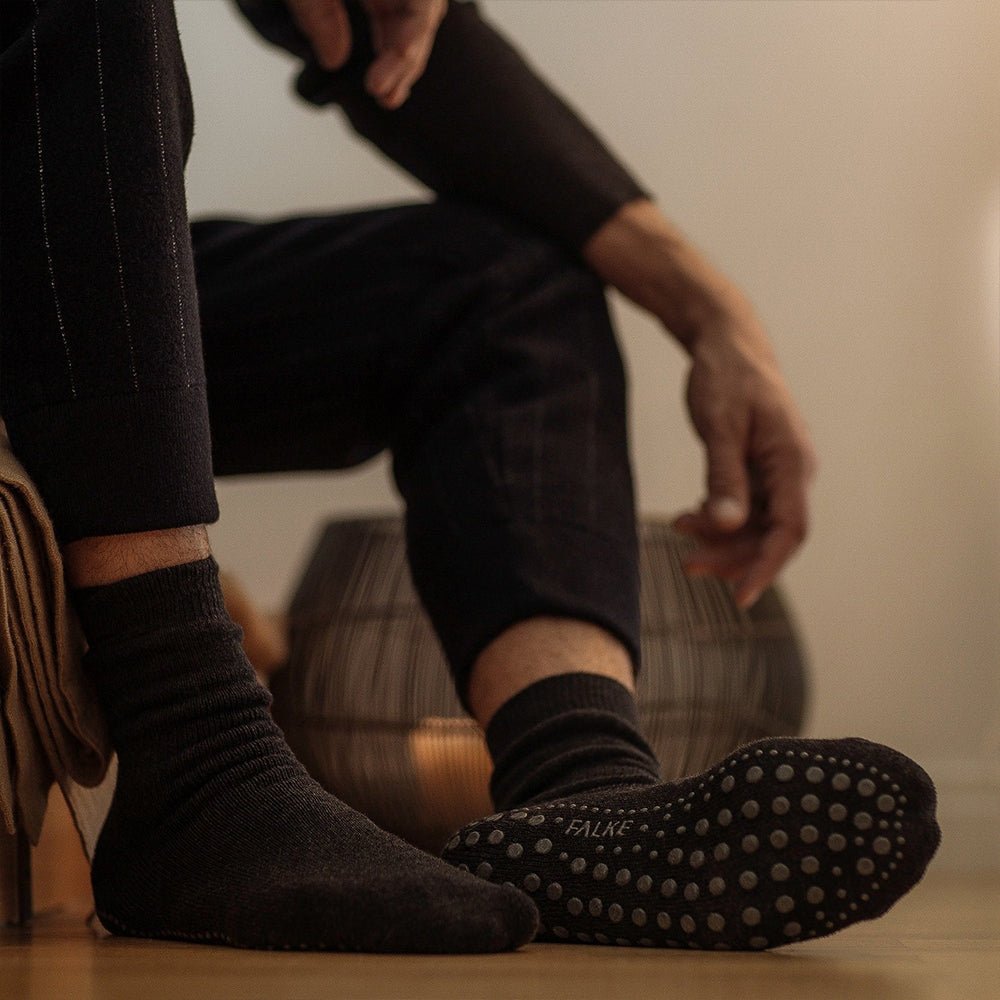 Falke Cosyshoe Slipper Herr Svart