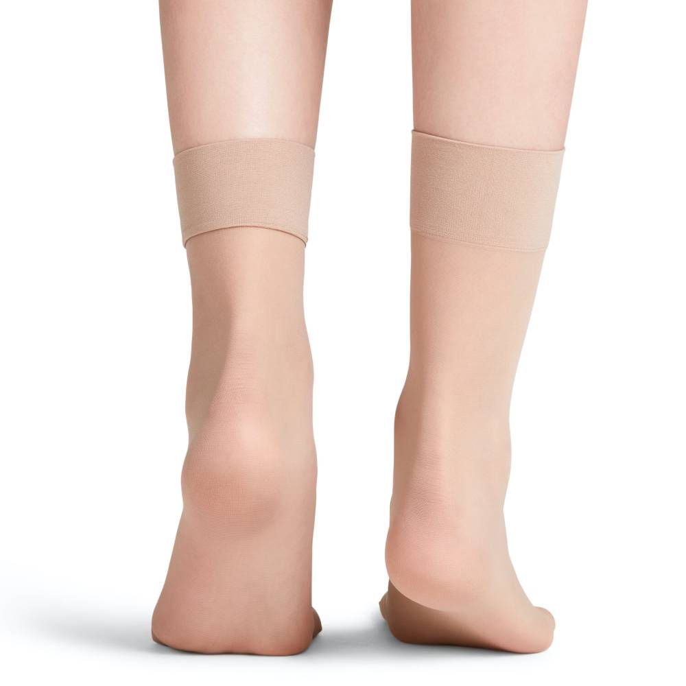 Falke Pure Matt Ankelstrumpor Dam Nylon 20 den Beige 1-pack