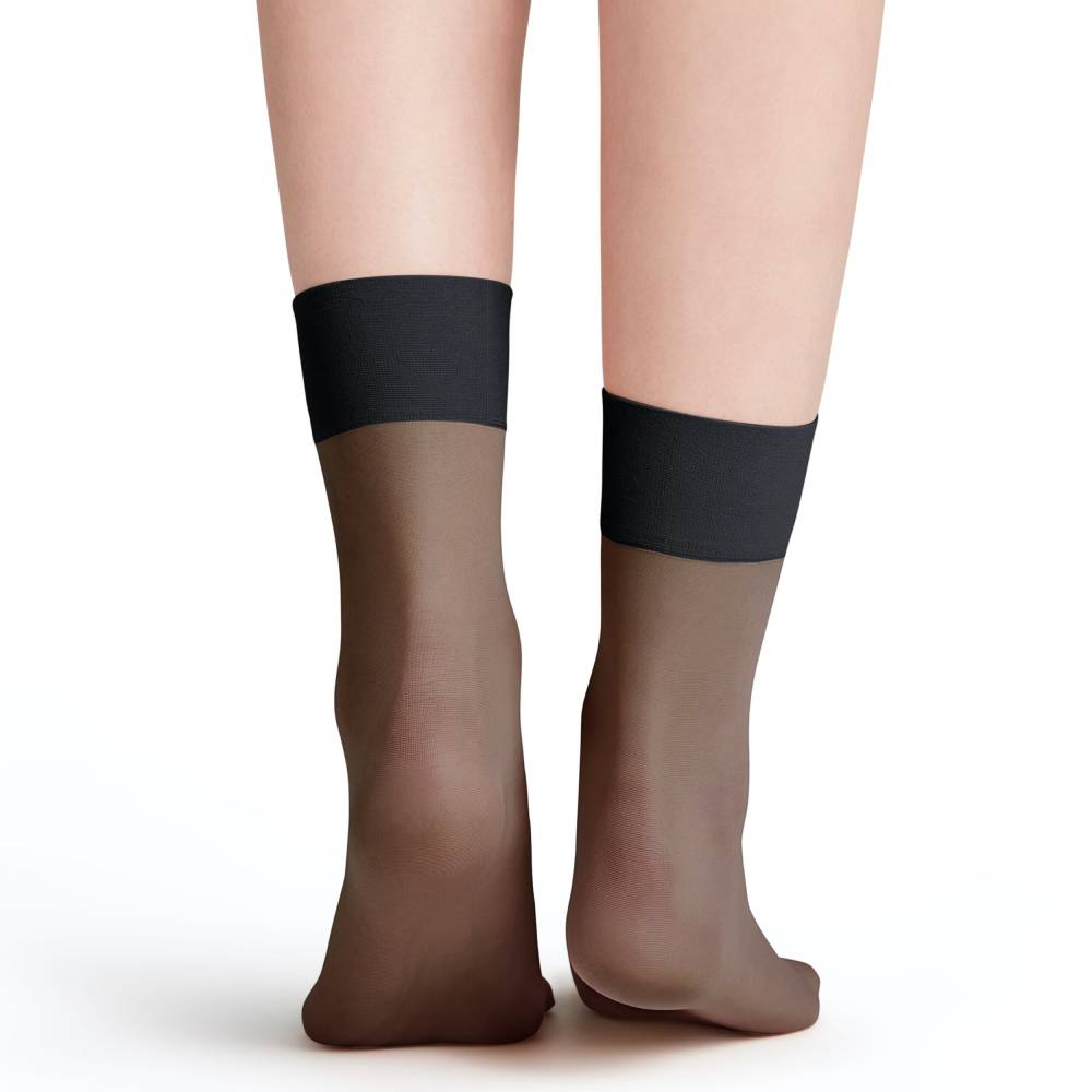 Falke Pure Matt Ankelstrumpor Dam Nylon 20 den Svart 1-pack