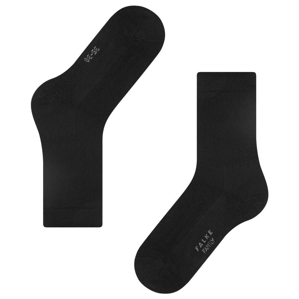 Falke Family Strumpor Dam Bomull Svart 1-pack
