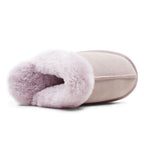 Minfot Lampaannahkatossut Slip on Duved pohjalla Pinkki