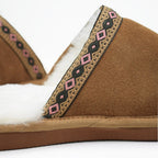 Minfot Lampaannahkatossut Slip on Myre pohjalla Chestnut