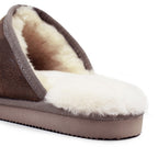 Minfot Fårskinnstofflor Slip-on Orust med sula Waxed Stone