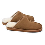 Minfot Lampaannahkatossut Slip on Orust pohjalla Chestnut