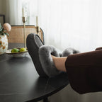 Minfot Lampaannahkatossut Hemse pohjalla Harmaa