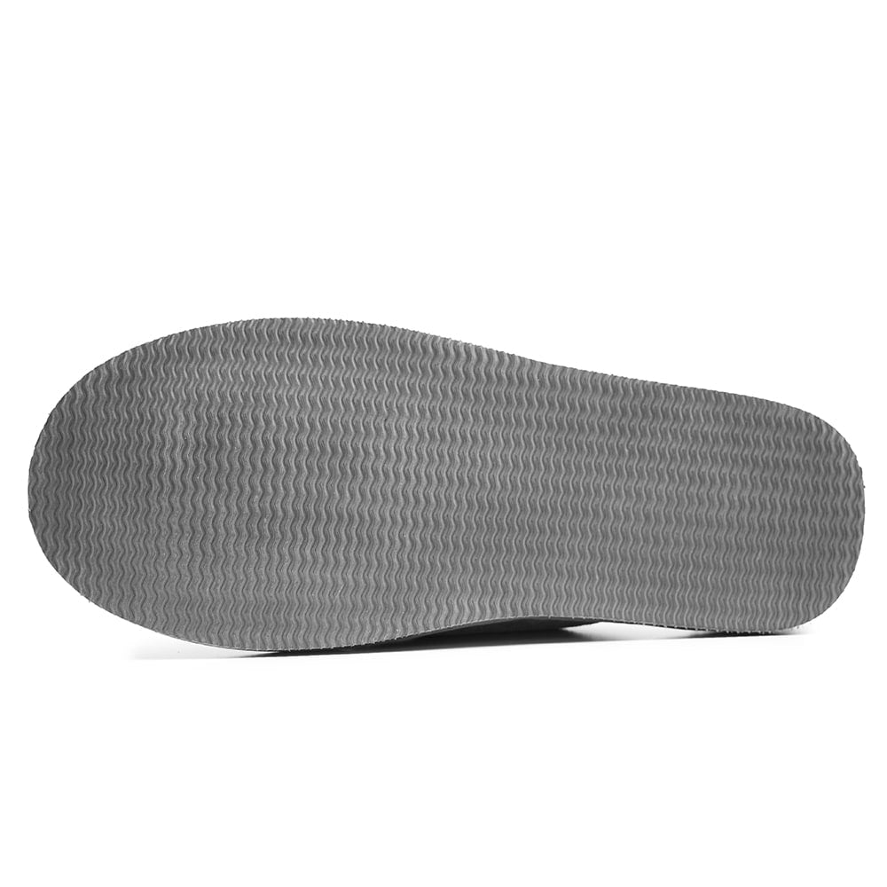 Minfot Fårskinnstofflor Slip-on Orust med sula Grå